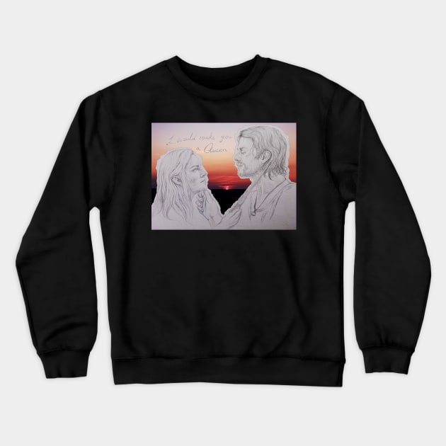 Haladriel fanart Crewneck Sweatshirt by dangerbeforeyou